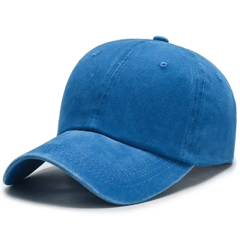 New Unisex Cap Plain Color Washed Cotton
