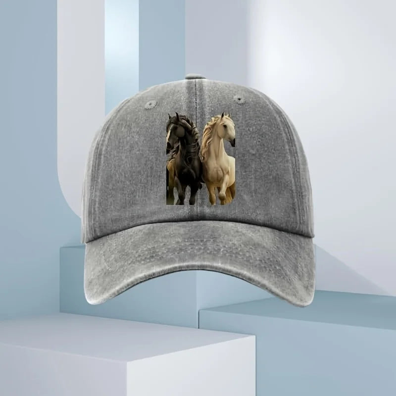 Men's 3D Horse Print Baseball Cap