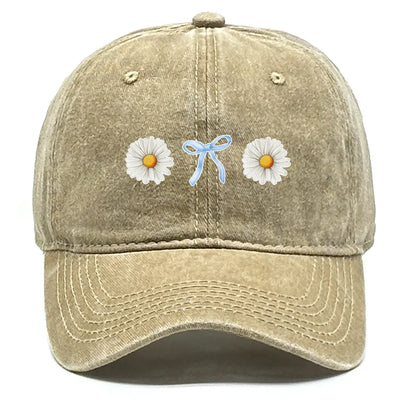 Flower Print Snapback Baseball Cap Flower Hat