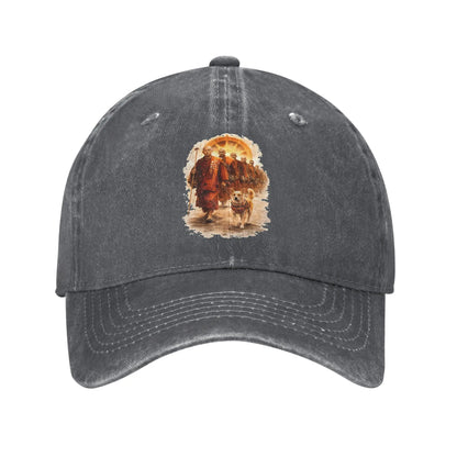 Summer Aloka Dog Walk for Peace Buddhist Monk & Dog Baseball Cap
