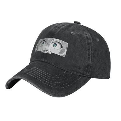 Exorcist Anime Eyes Monochrome Japanese Cozy Manga Fashion Baseball Cap