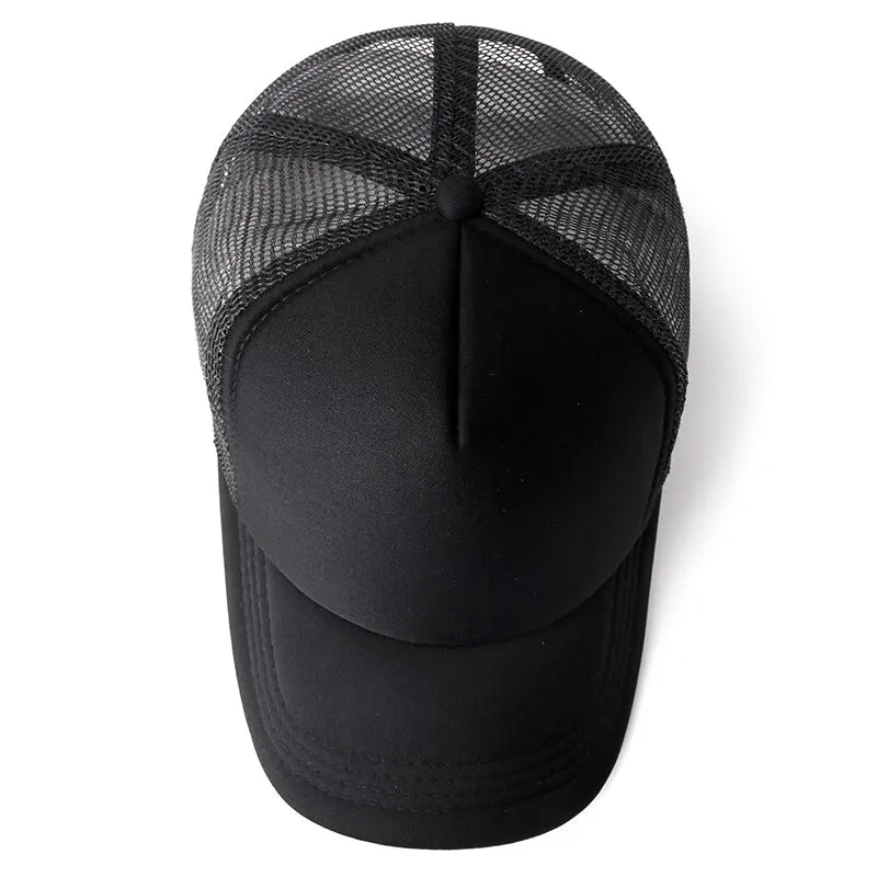 Unisex Cap Casual Plain Mesh Baseball Cap