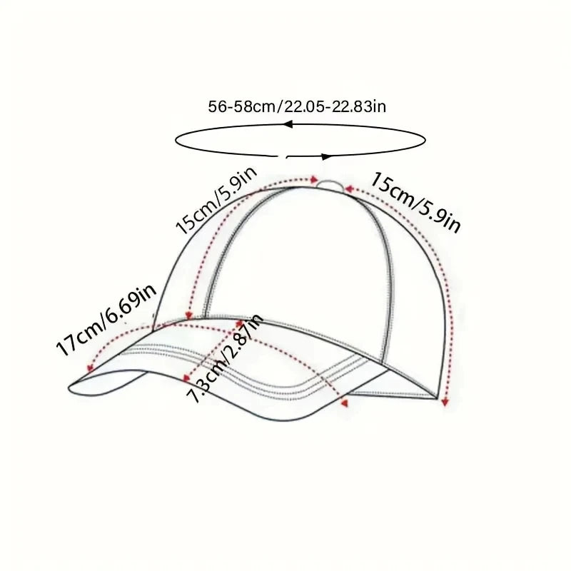 1pc Embroidered Baseball Cap with Fashionable Letter for Men and Women