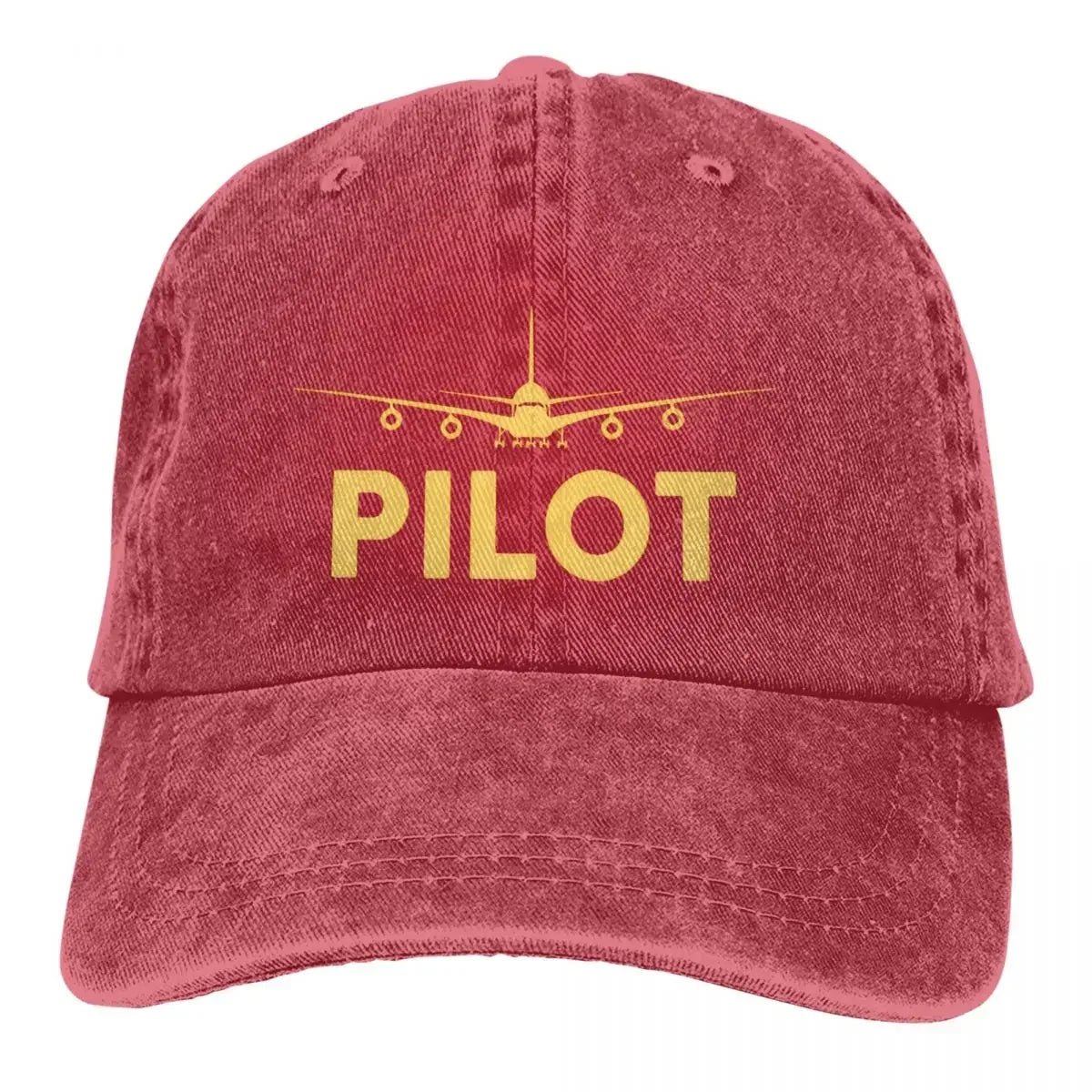 Washed Men's Baseball Cap Born To Fly Pilot