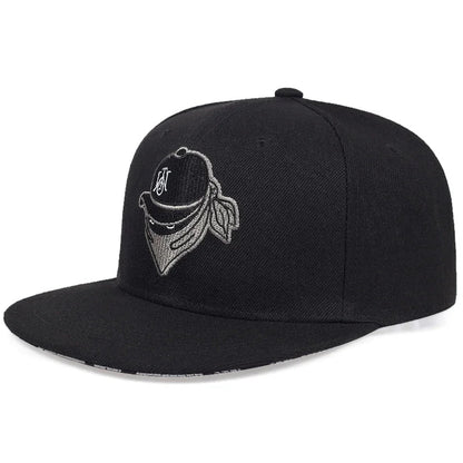 Unisex Masked Embroidery Hip-hop Hats