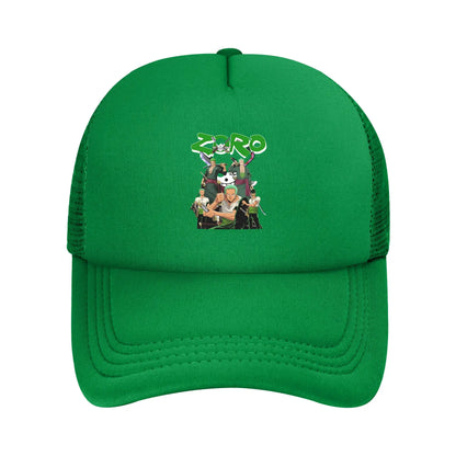 Zoro One-Pieces Flag Mesh Baseball Caps