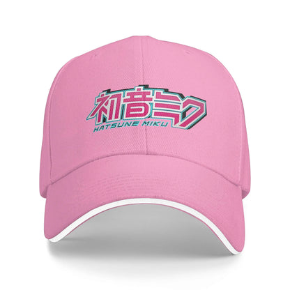 Hatsune Miku Logo Outfit Baseball Caps