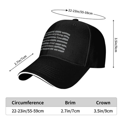 Summer Everything Is Fine Trust Your Government Baseball Cap