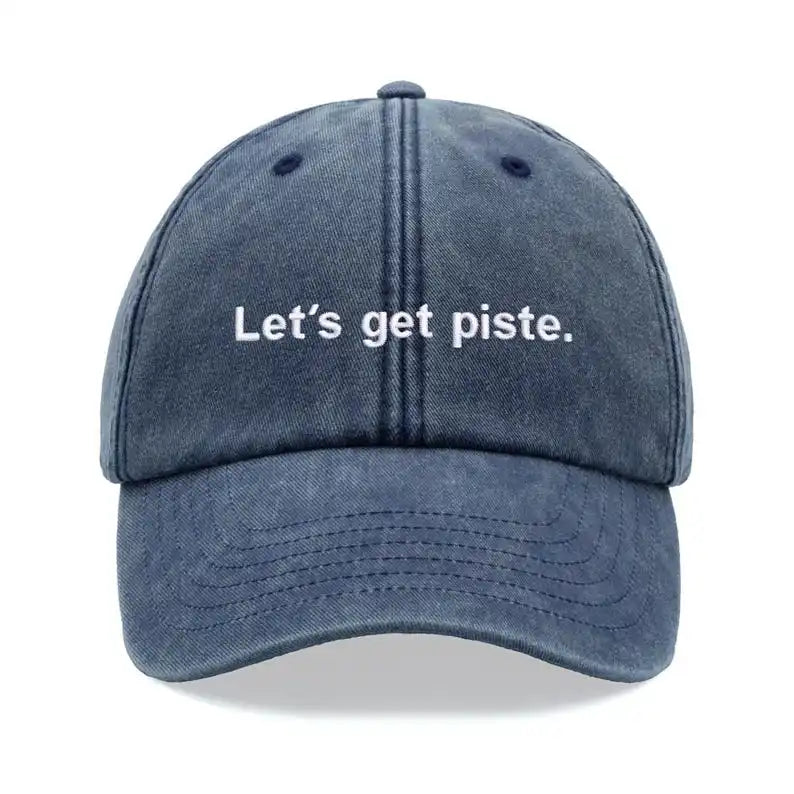 "Let's Get Piste" Baseball Caps For Women