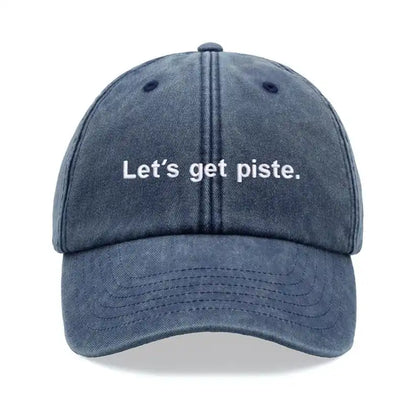 "Let's Get Piste" Baseball Caps For Women