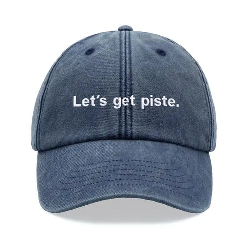 "Let's Get Piste" Baseball Caps For Women