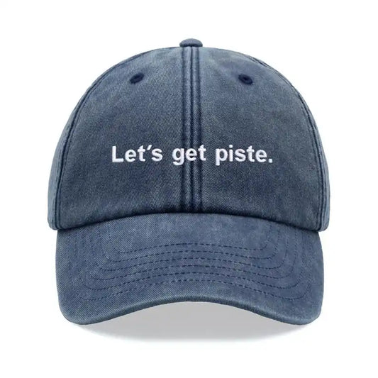 "Let's Get Piste" Baseball Caps For Women