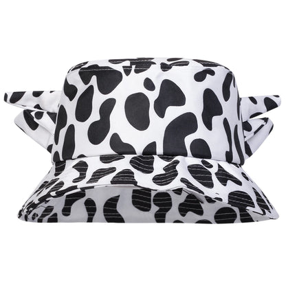 Unisex Personality Cute Cow Print Bucket Hats