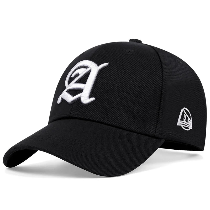 Summer Fashion Men Baseball Cap Letter A Embroidery