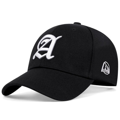 Summer Fashion Men Baseball Cap Letter A Embroidery