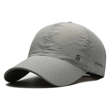 Men Women Mesh Moisture-Waging Quick Dry Baseball Cap