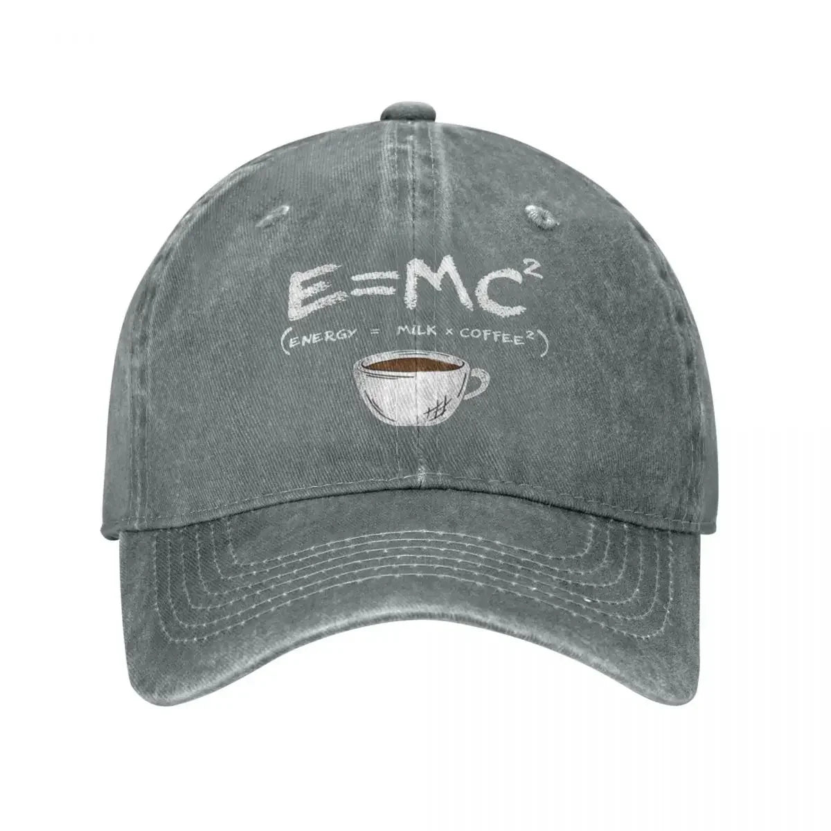 Vintage Energy=Milk+Coffee E=MC Baseball Caps