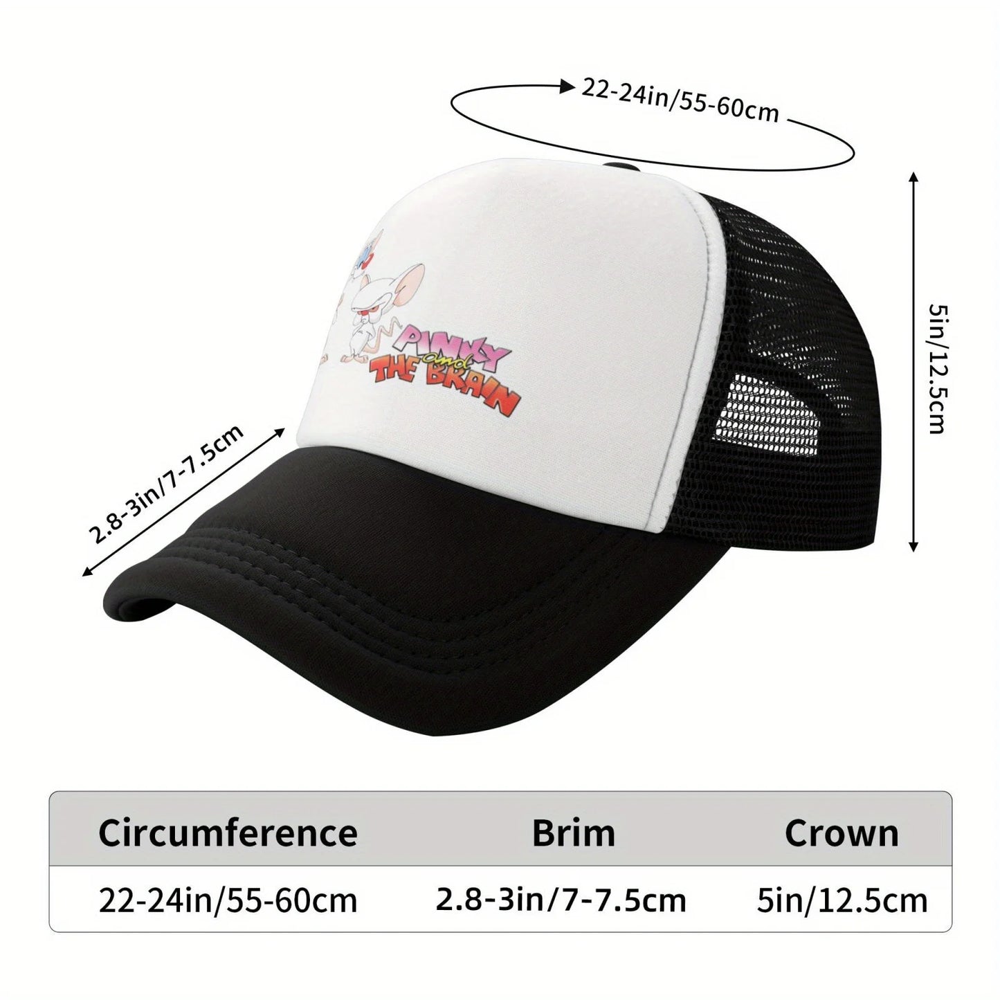 Pinky And The Brain Cartoon Mesh Baseball Cap