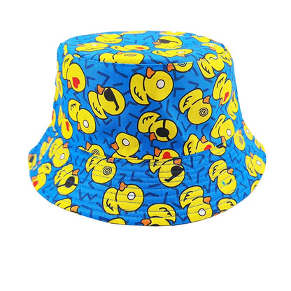 New Fashion Graffiti Sunscreen Bucket Hats Fashion Letter Print Fisherman