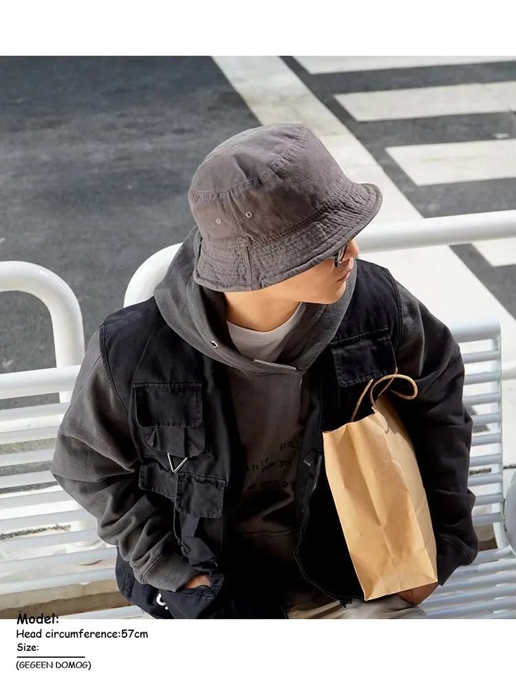 Oohmy Big Head Bucket Hats For Men Women