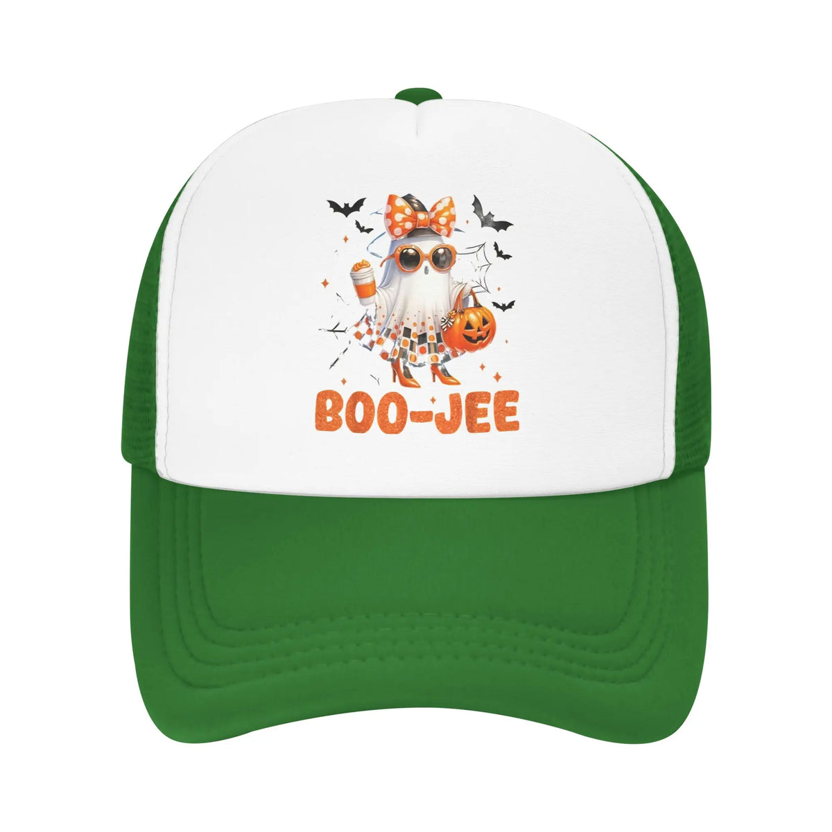Halloween Boo Cute Ghost Mesh Baseball Caps