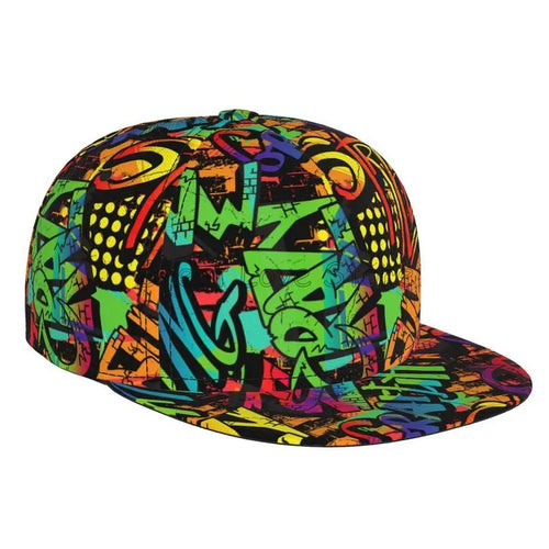 Colorful Graffiti Art Print Snapback Cap