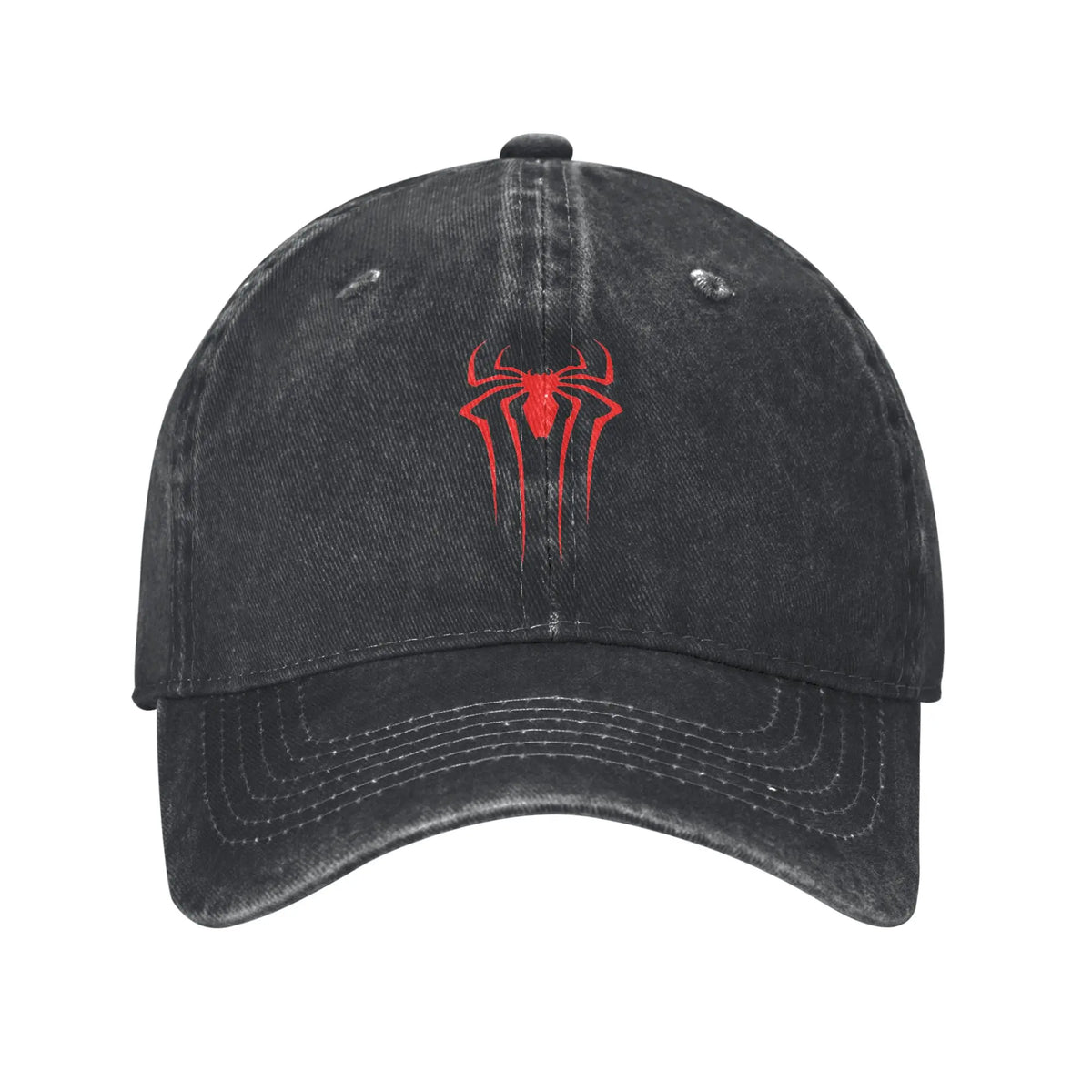 Black Spider Web in Action Men Women Baseball Caps