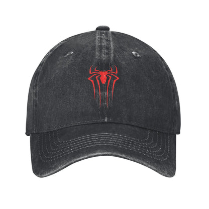 Black Spider Web in Action Men Women Baseball Caps
