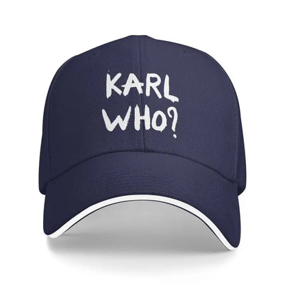 Karl Who Print Sandwich Baseball Cap Men