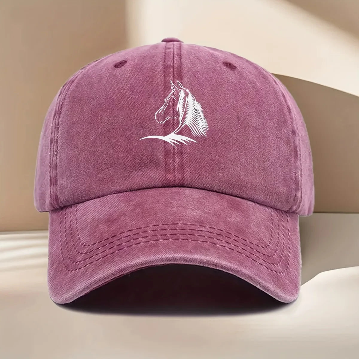 Horse Print Baseball Cap