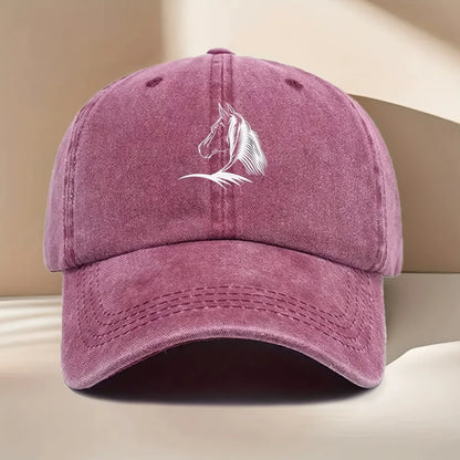 Horse Print Baseball Cap