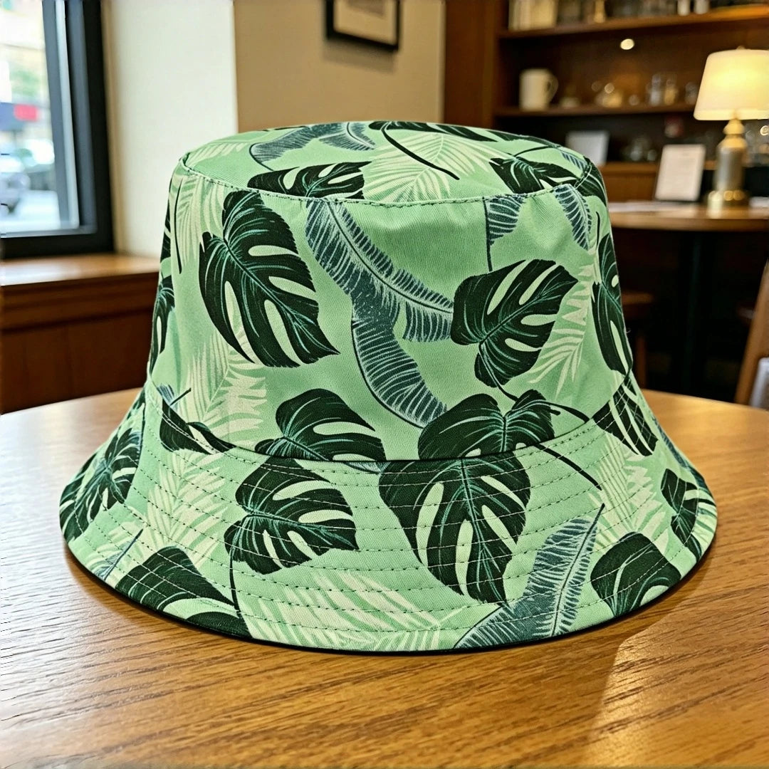 Hawaii Coconut Tree Wide-Brimmed Stylish Classic Bucket Hat