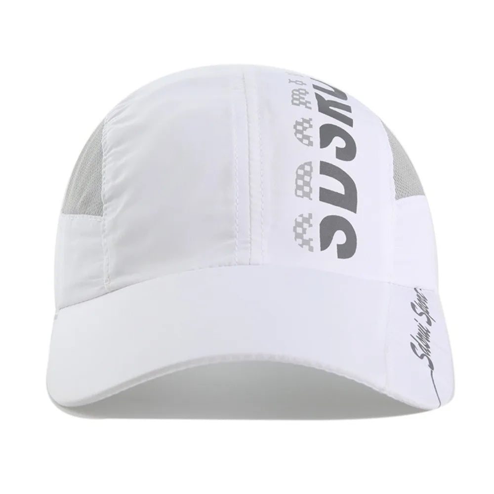 Fashion Wide Brim Mesh Baseball Cap Breathable Quick-drying Peaked Cap