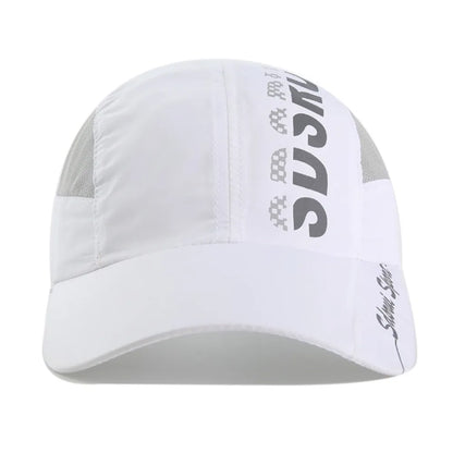 Fashion Wide Brim Mesh Baseball Cap Breathable Quick-drying Peaked Cap