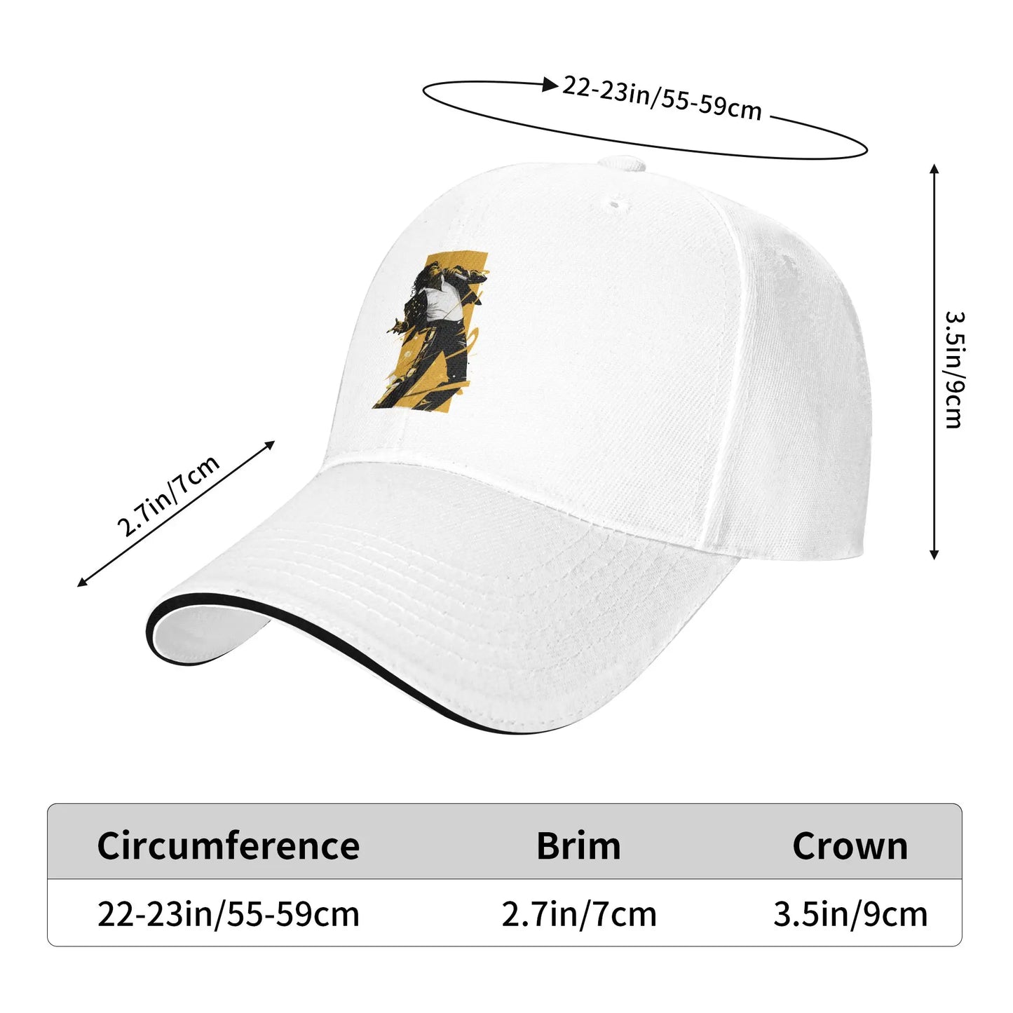MJ Pop King Baseball Caps