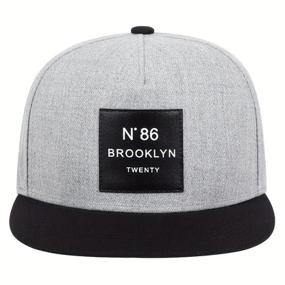 Fashion Men Women BROOKLYN Baseball Cotton Adjustable Snapback Hat Leather label N86 Hip Hop Caps Sun Hat