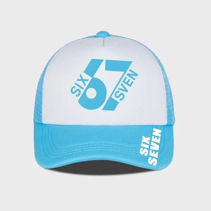 SIX 67 SEVEN Printed Mesh Cap Baseball Cap