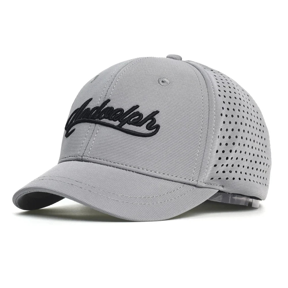 Mesh Short Brim Back Closed Baseball Cap