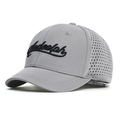 Mesh Short Brim Back Closed Baseball Cap Men