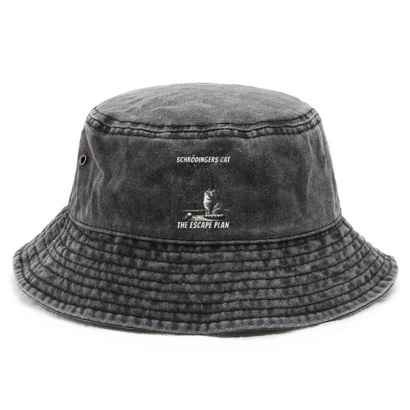 Cotton Washed Bucket Hat Vintage Fishing Hat For Unisex Sun Protection