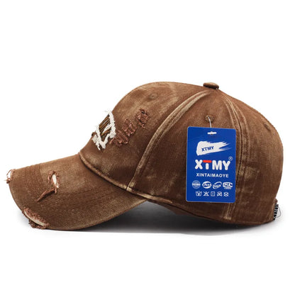 Letter New York Broken Hole Baseball Cap