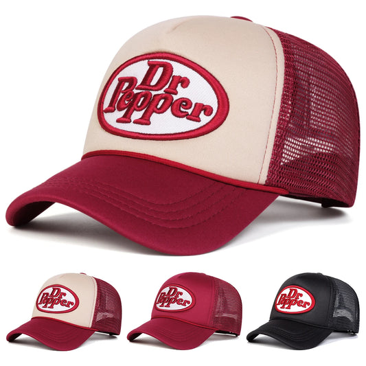 Unisex Dr Pepper Letter Embroidered Baseball Caps