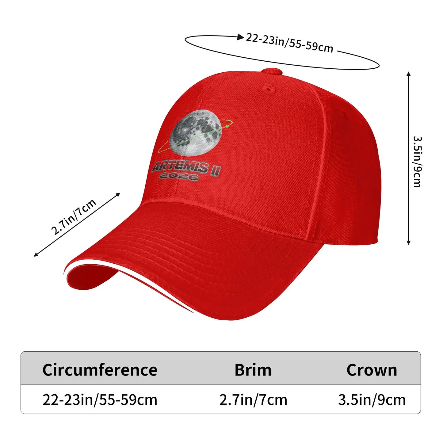 Artemis II Back to the Moon 2026 Baseball Cap
