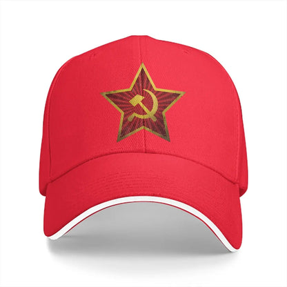 Soviet Red Star Insignia Baseball Cap Russian USSR CCCP