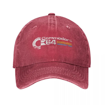 Hip Hop Denim Retro Commodore 64 Baseball Cap Homme Spring Autumn