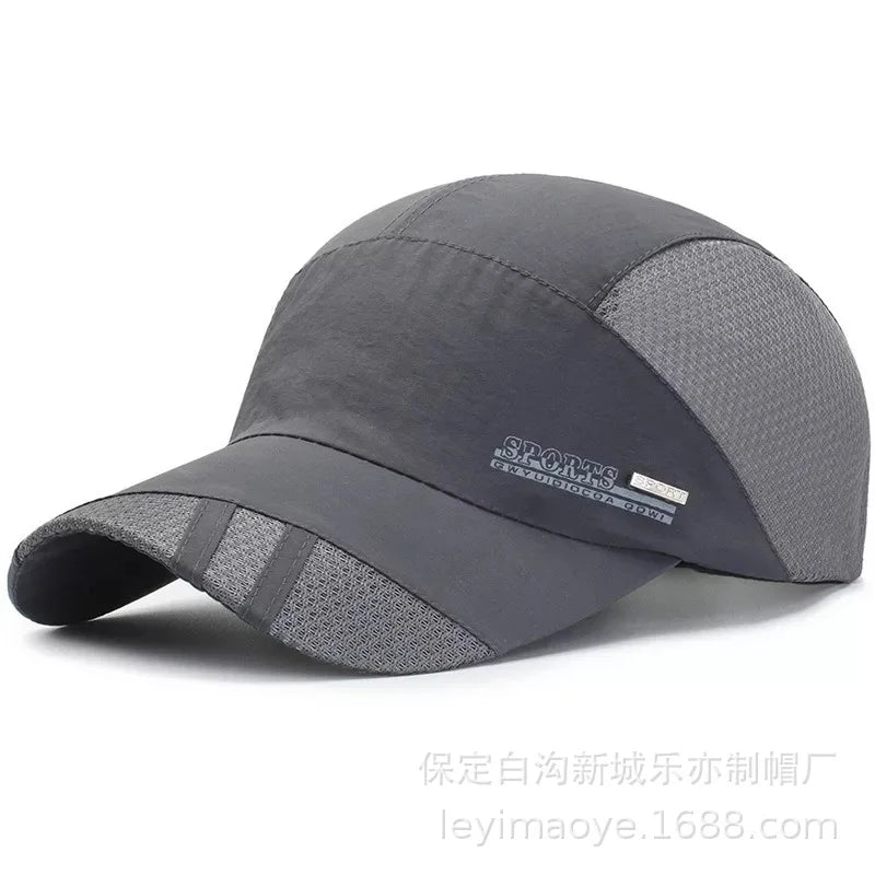Summer Thin Men's Hat Sweat-absorbing Net Hat Fishing Hat Baseball Cap