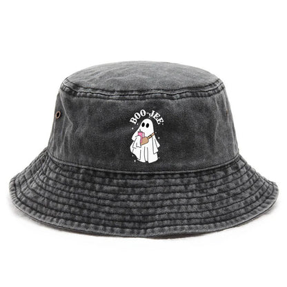 Halloween Themed BOO-JEE Print Hat Bucket Hat
