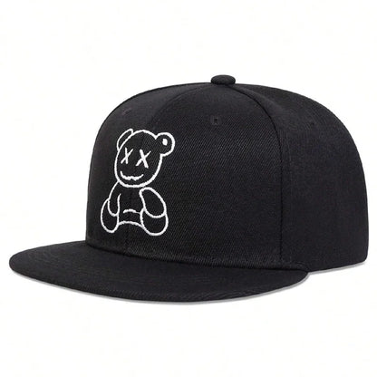 Unisex XX Little Bear Embroidery Hip-hop Hats Snapback Caps