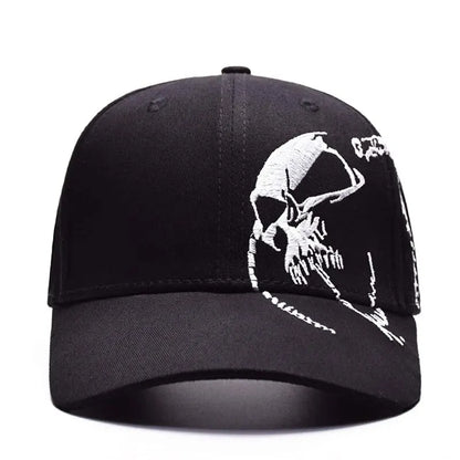 Side Skull Pattern Embroidery Baseball Caps