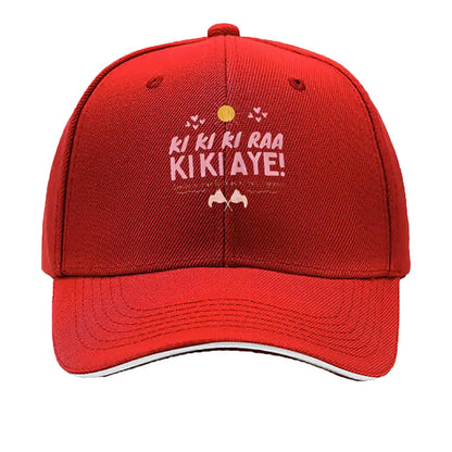 Ki Ki Ki Raa Kiki Aye Pink Text Sandwich Baseball Cap